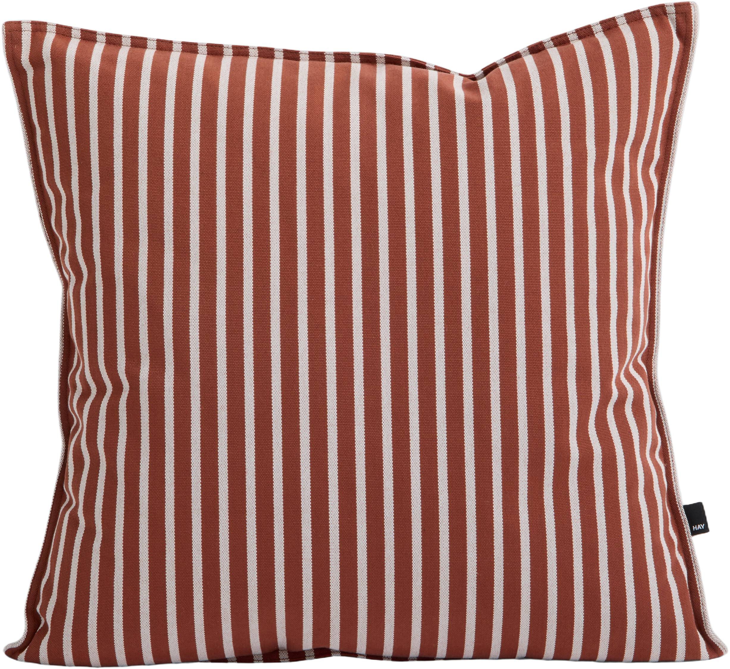 Terrazza Cushion-50 x 50-Terracotta bold stripe