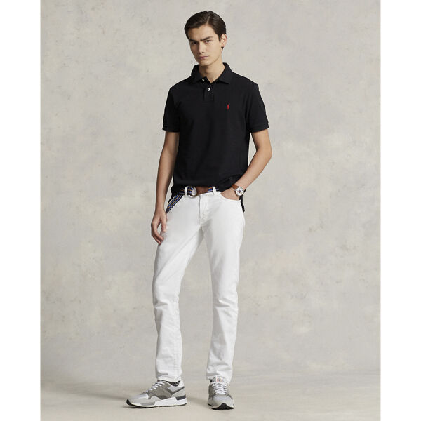 Custom Slim Fit Mesh Polo Shirt