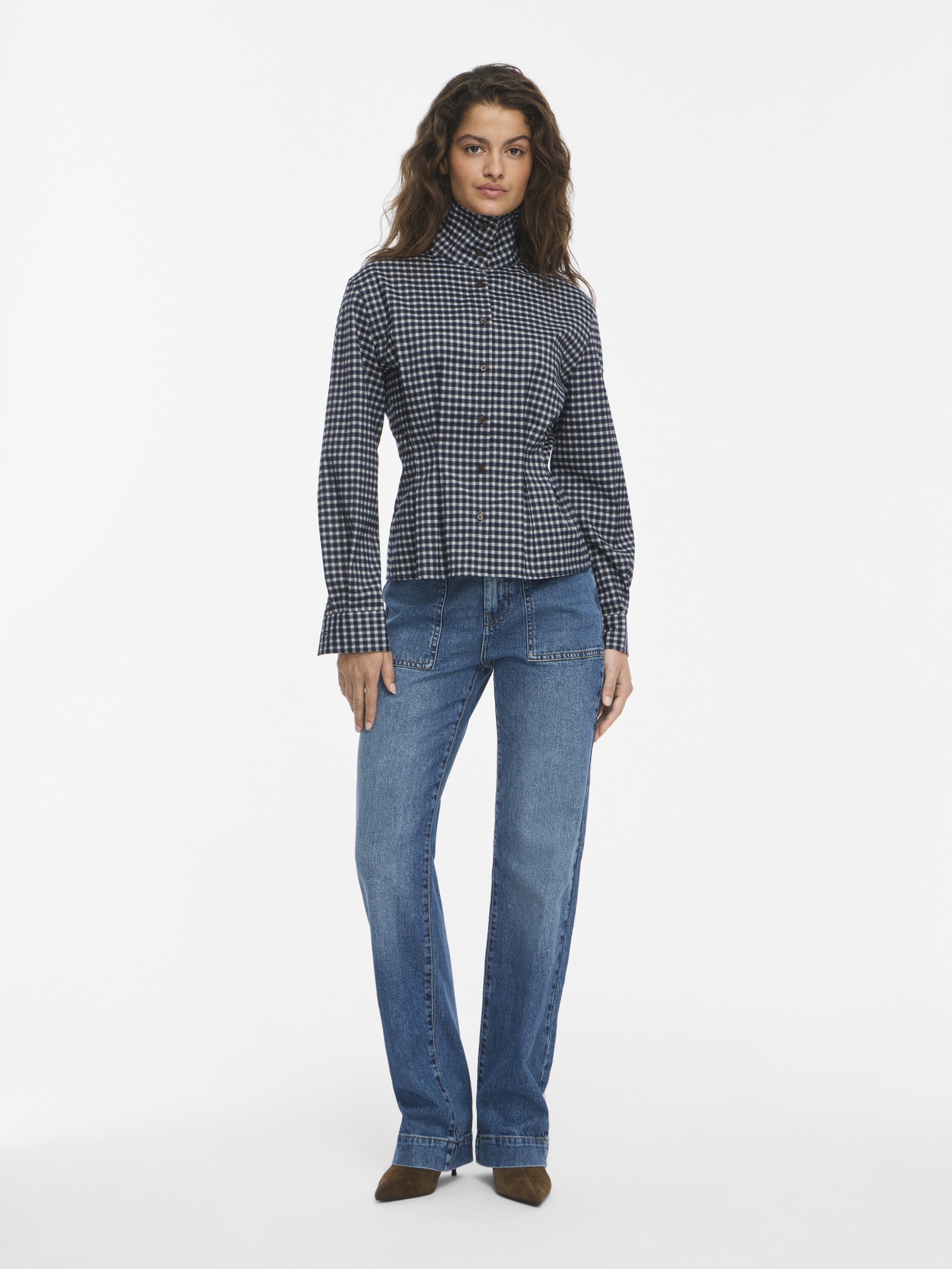 Nmpamila Highneck L/S Detail Shirt