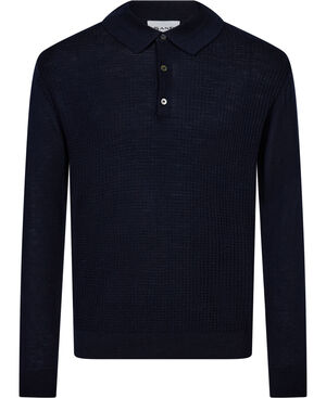 Merino 14 - Retro Polo LS