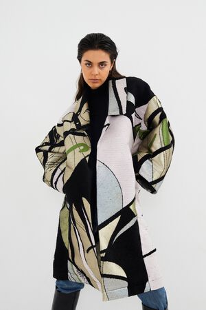 Tapestry jacquard coat - Insa