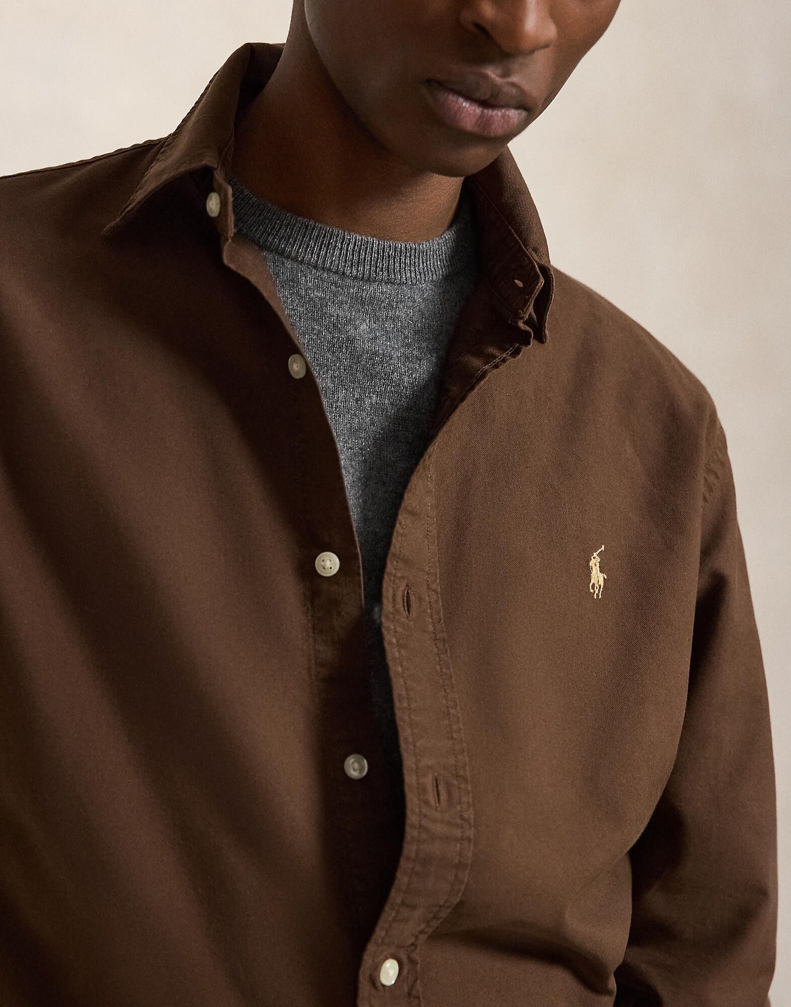 Custom Fit Garment-Dyed Oxford Shirt