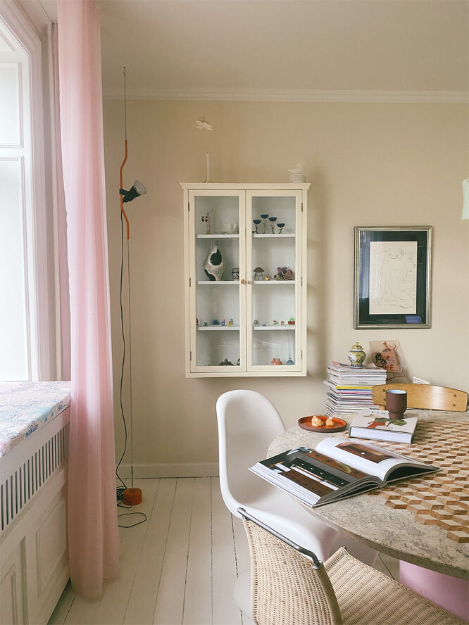 CUP, TALL, 2 PCS, CLAY TERRACOTTA, GLAZE LIGHT BLUE ,75100TB