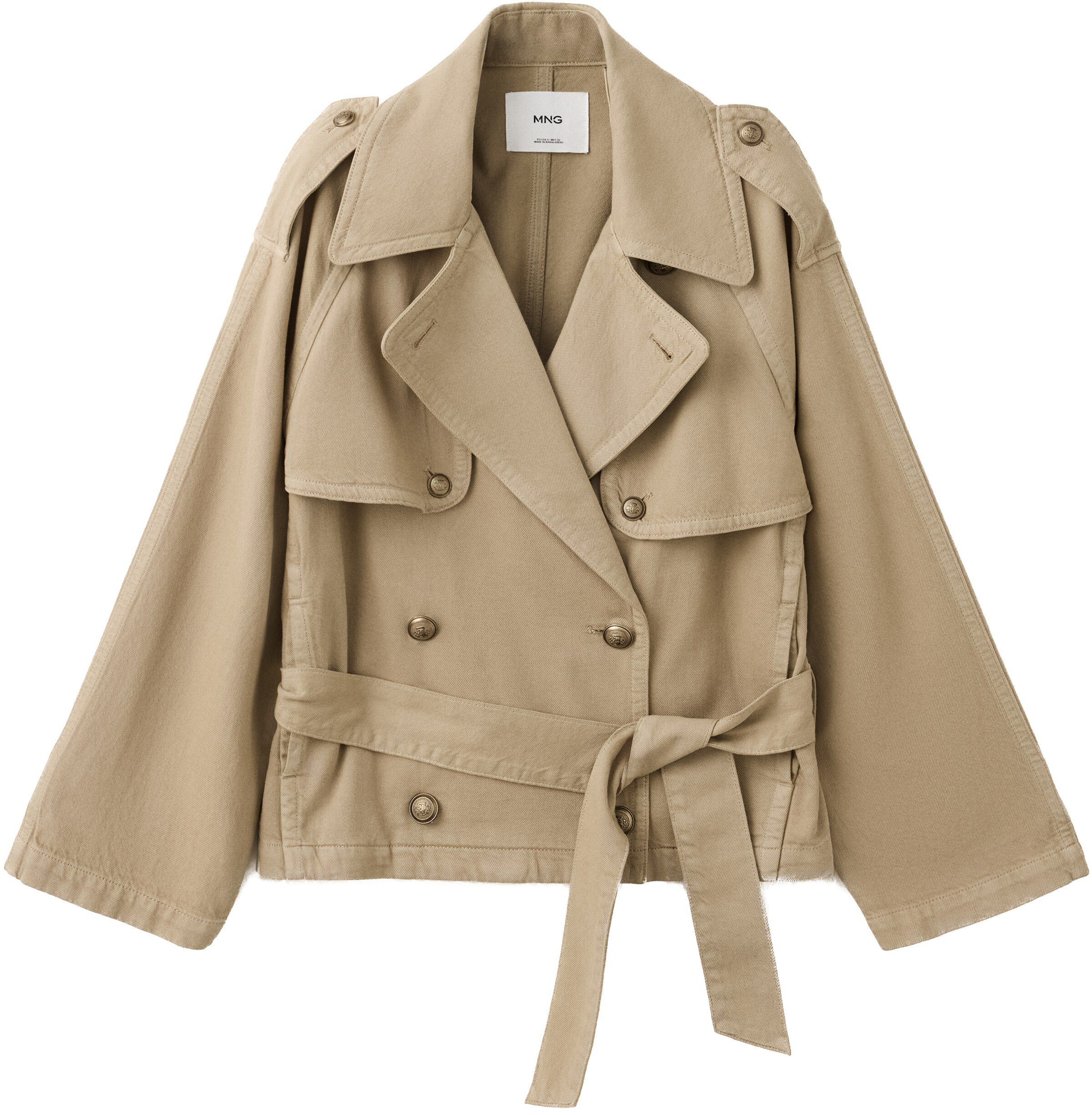 Fitted trench with belt