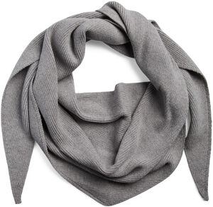 PCKOMMA RIB BIG TRIANGLE SCARF NOOS