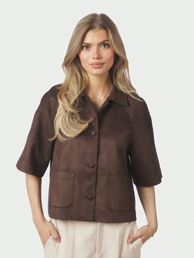 Editta Faux Suede Jacket