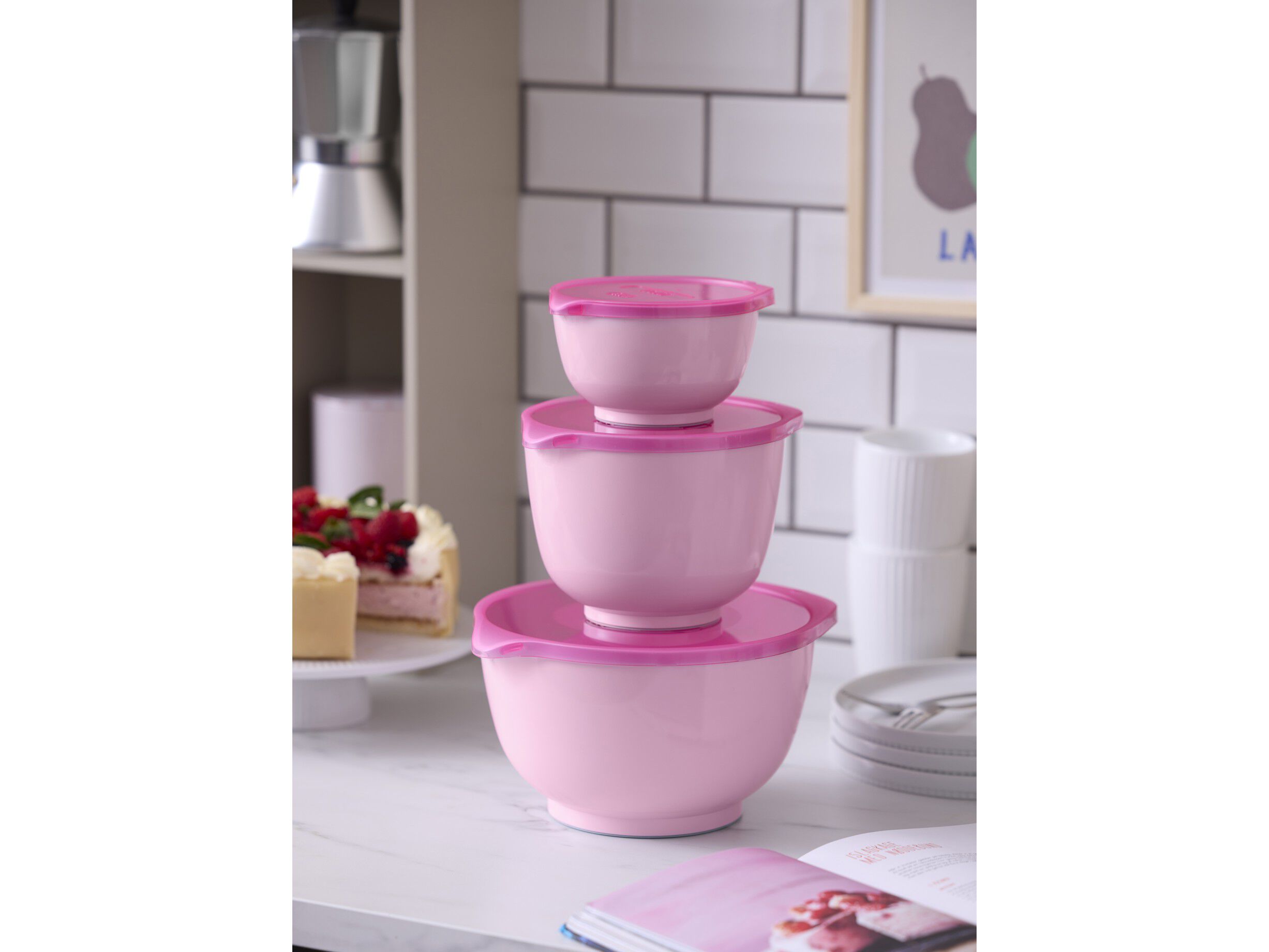 Margrethe-set 6 dlr 0,5+1,5+3 L Br&ouml;stcancerf&ouml;rbundet DK