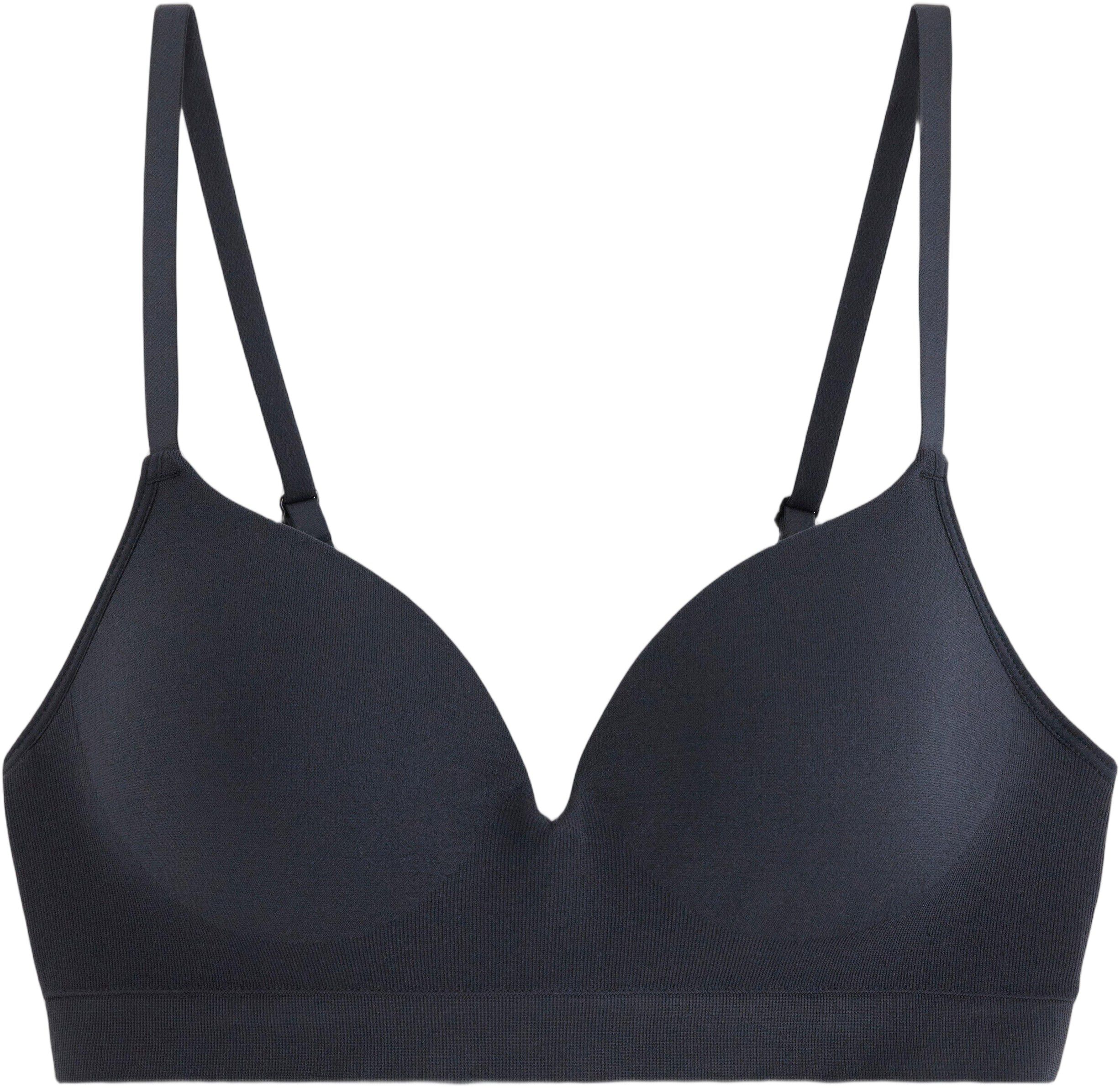 A comfy seamless bra with soft cups