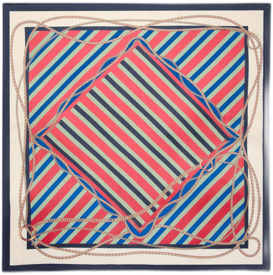 Chain-print scarf