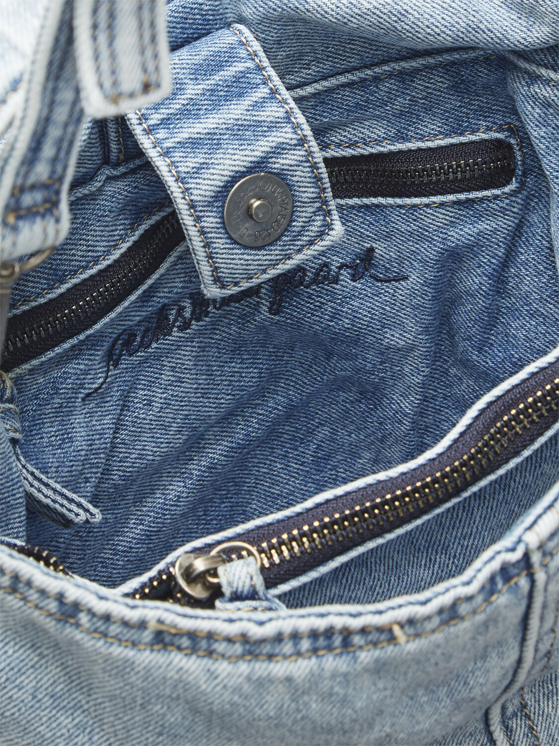 Washed Denima Fraya Small Bag