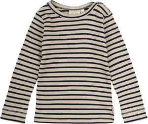T-shirt L/S Modal Striped