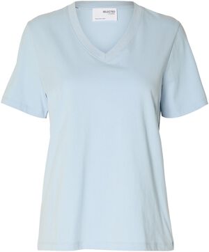 SLFESSENTIAL SS V-NECK TEE NOOS