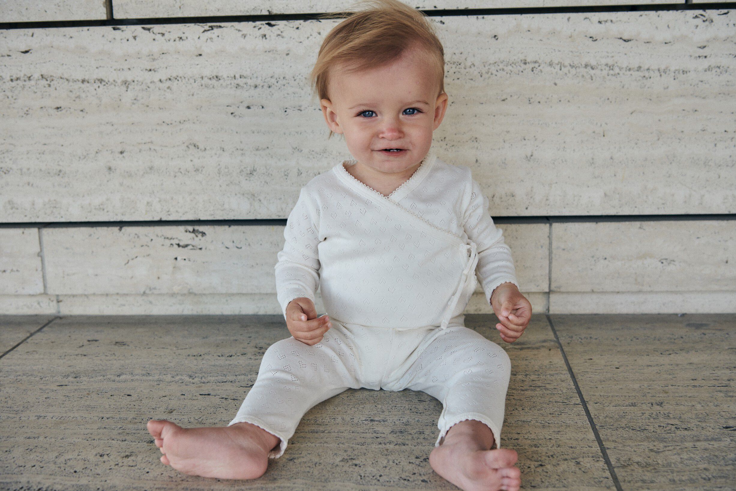 Pointelle Heart Crossover Body Ls