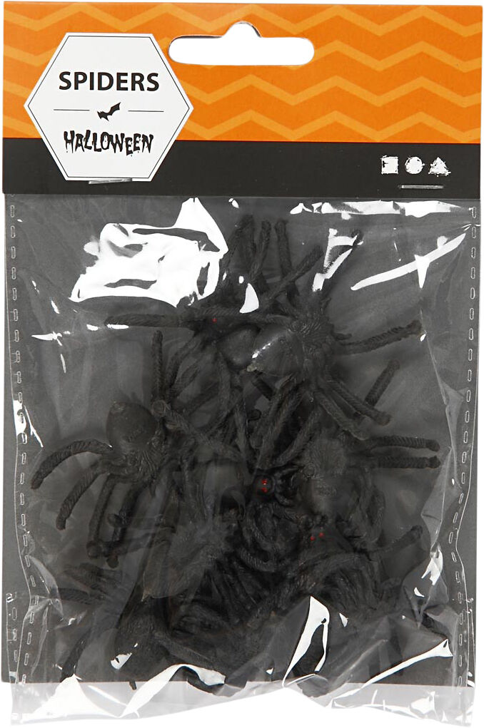 Edderkopper, str. 4 cm, 10stk.