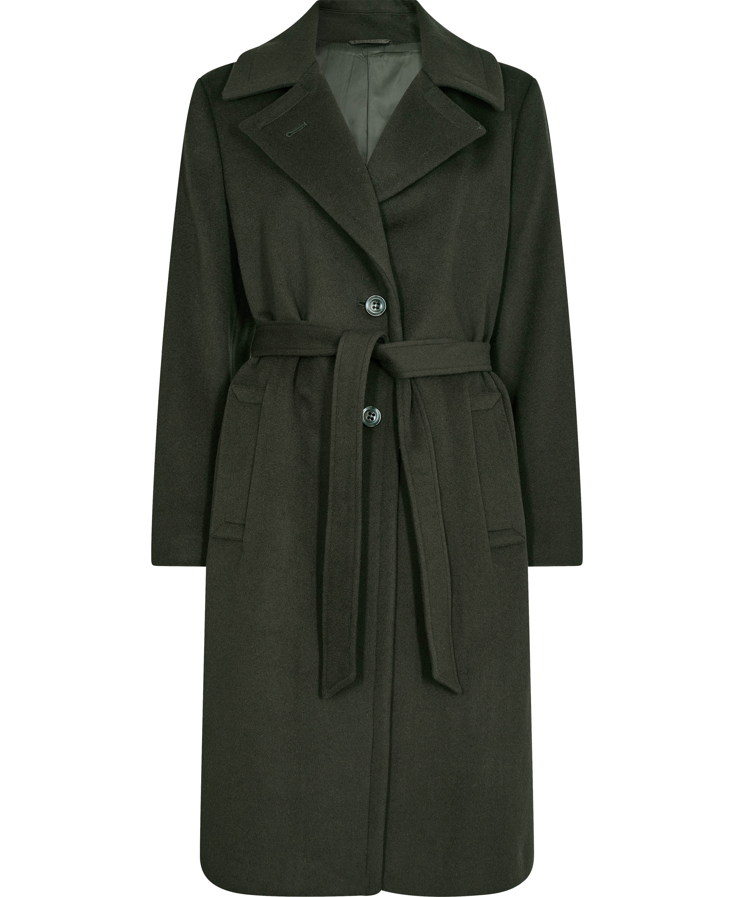 Cashmere Coat W - Clareta Belt Midi