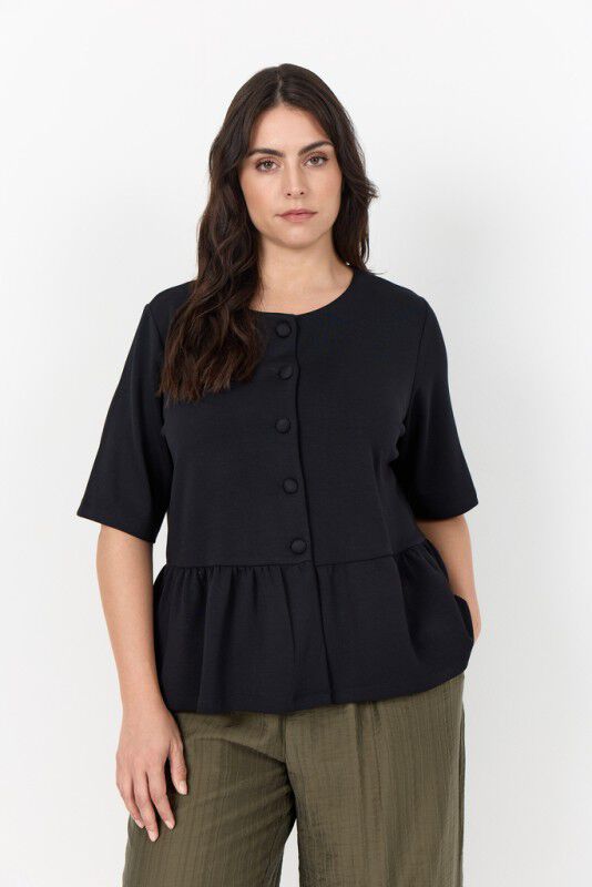 Curvy WA-SABINA 105 Bluse Sort