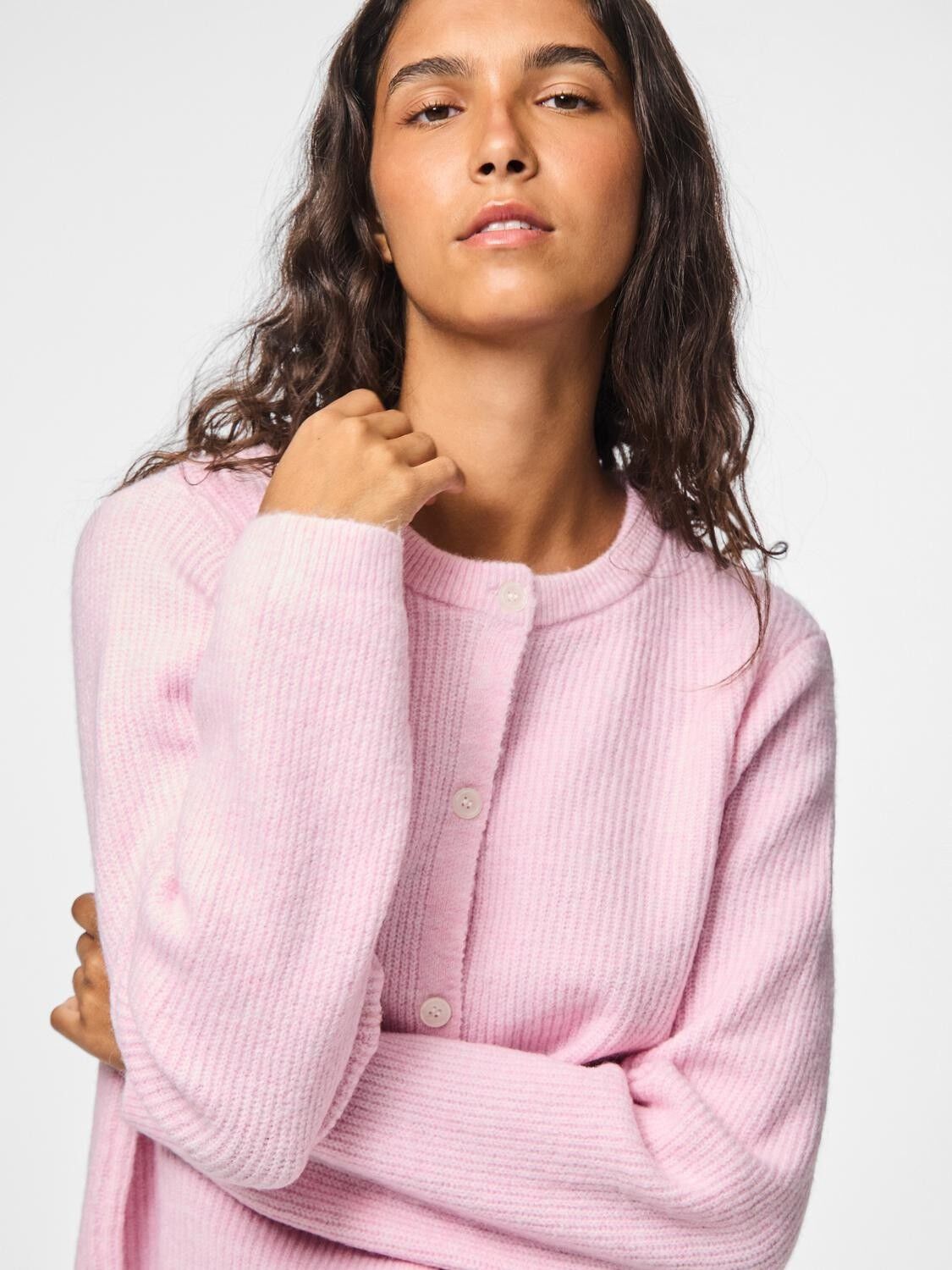 Pcsilly Ls O-Neck Knit Cardigan Noos Bc