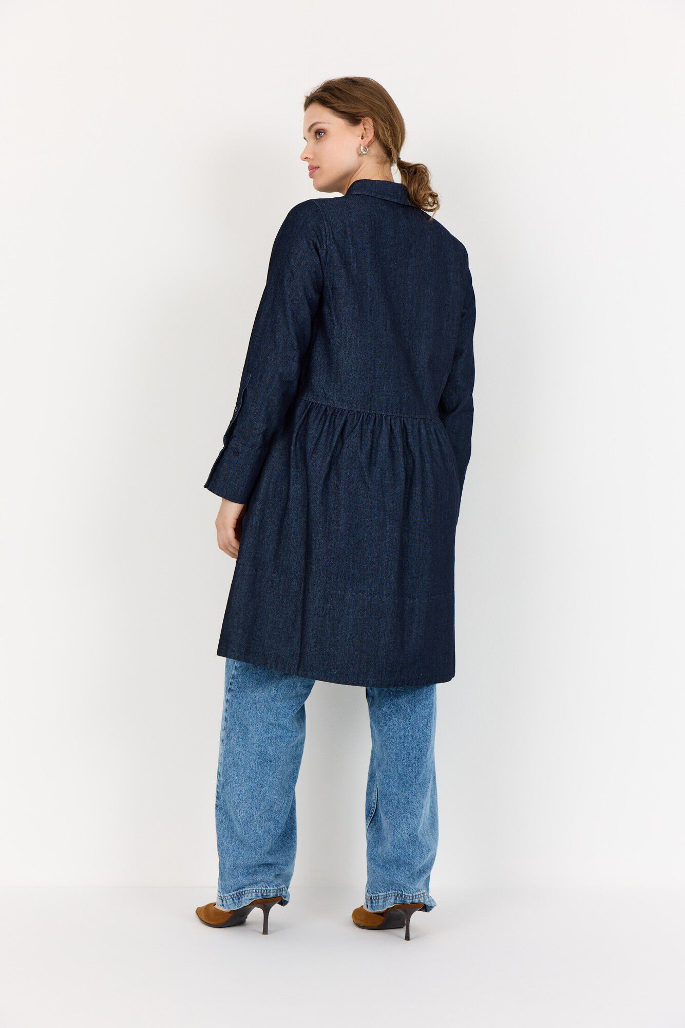 Curvy WA-CINDIA 3 Kjole M&oslash;rk denim