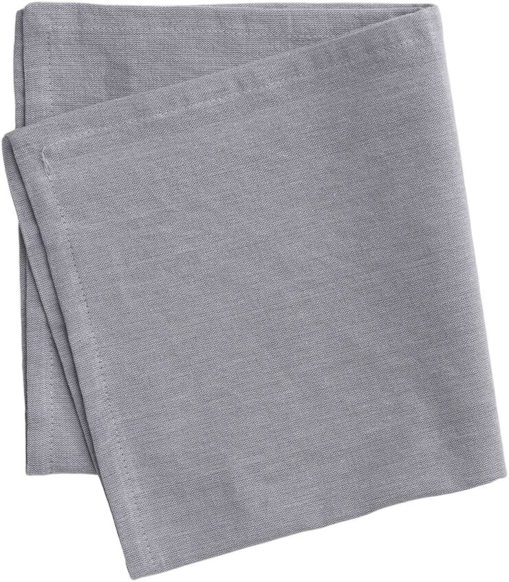 Tygservett 45 x 45 cm Ljus grå 100% ny bomull