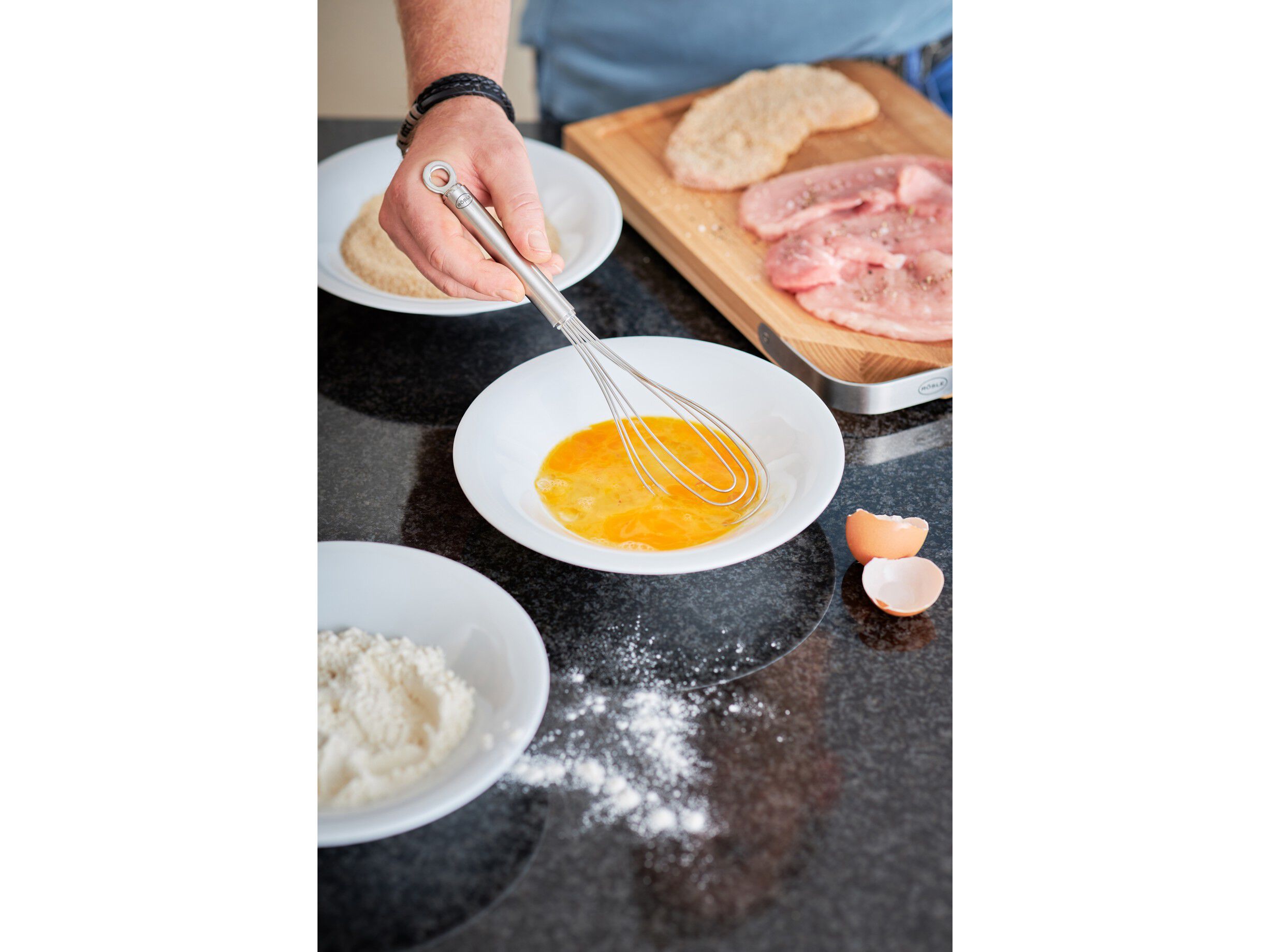 Visp flat 27 cm St&aring;l