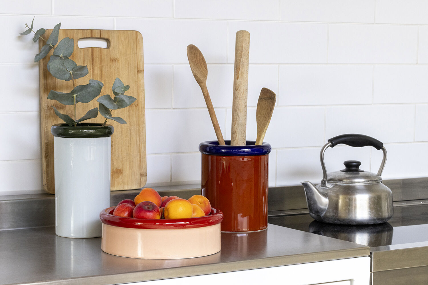 ROD Bowl ceramic H70 x &Oslash;233 Red/Coral