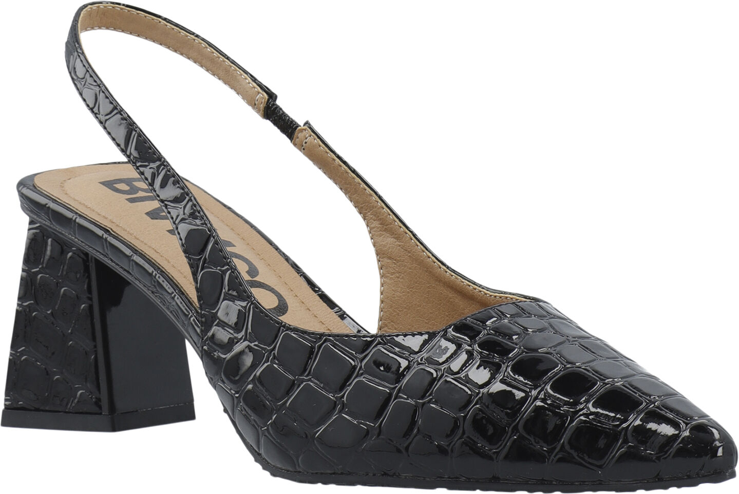 BIAMARALYN Slingback Croco Patent