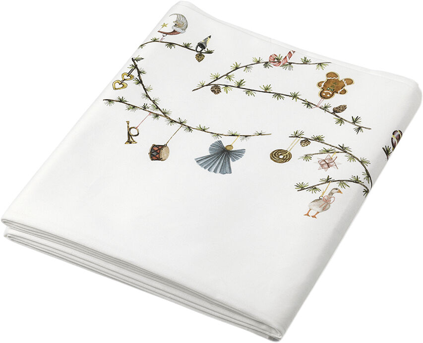 Hammersh&oslash;i Christmas Dug 150x370 cm hvid m. deko