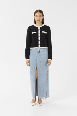 GZalpha ls contrast cardigan
