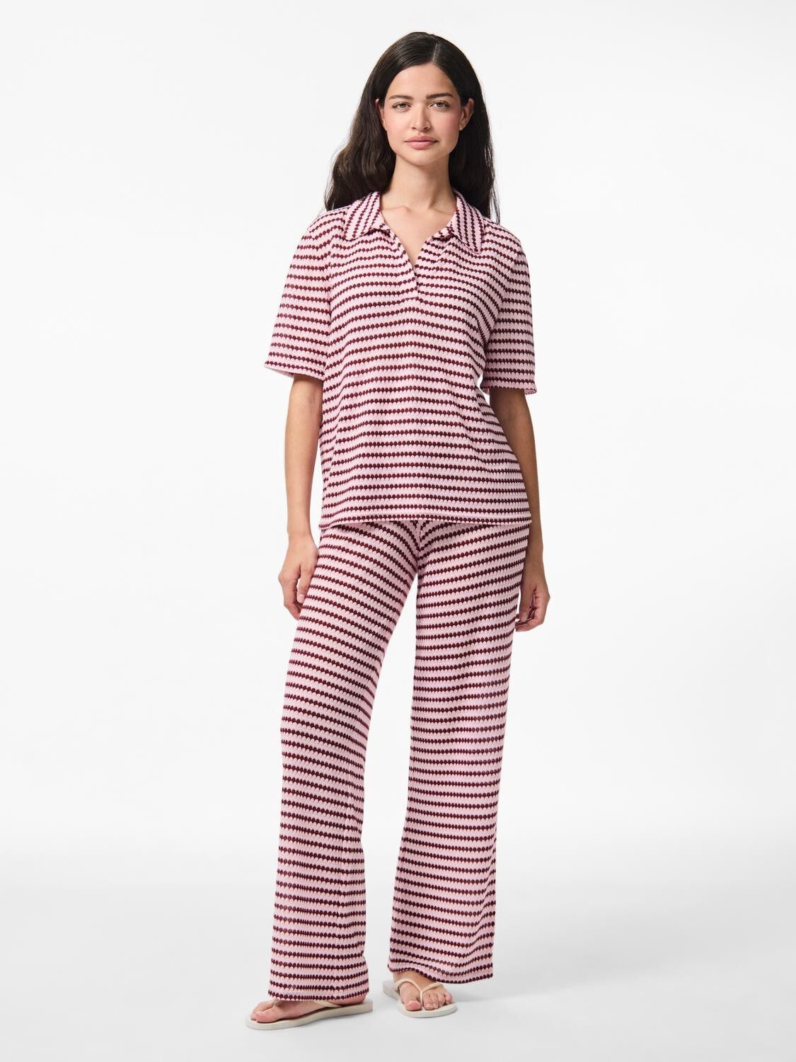 Pcjeya Hw Wide Knit Pant D2D Jrs