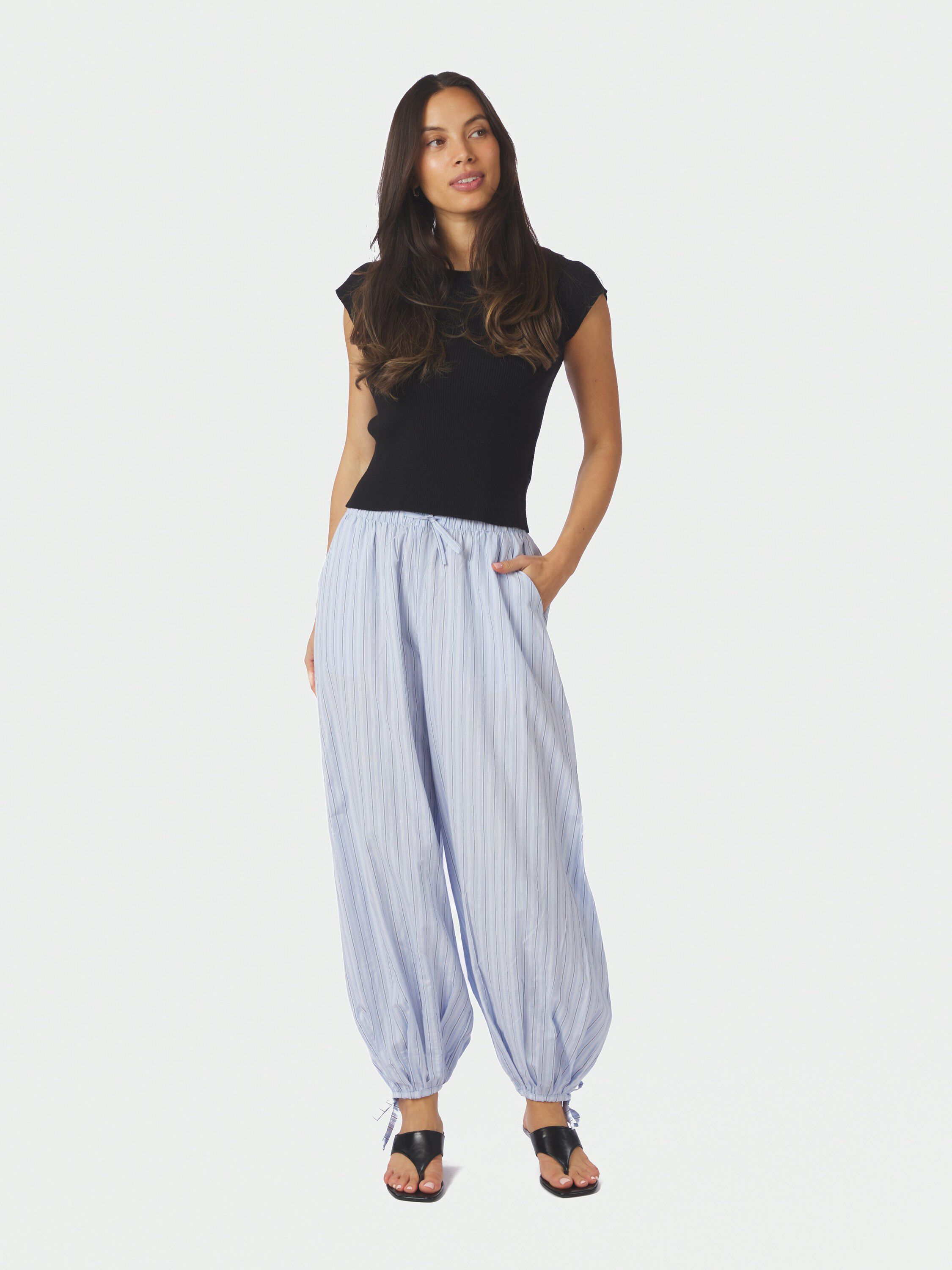 Roxane Balloon Double Stripe Pants