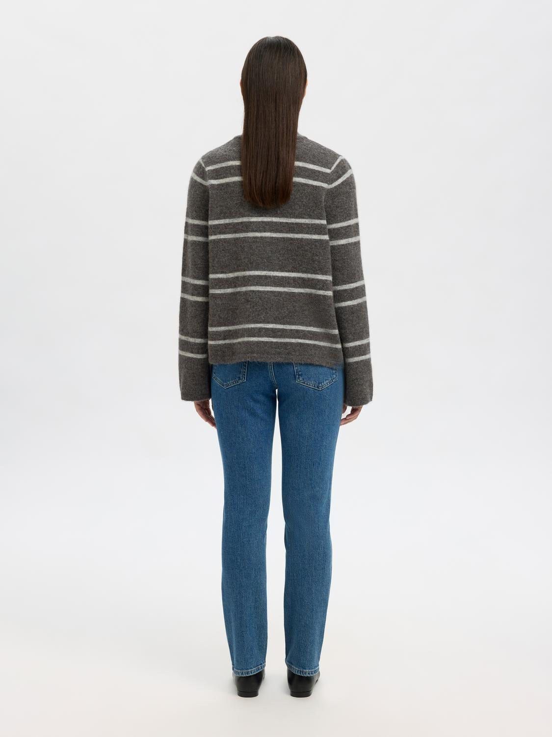 SLFLULU LS KNIT HALF ZIP NOOS