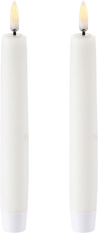 UYUNI Lighting - LED Taper Candle - twin pack - Nordic White - 2,3 x 1