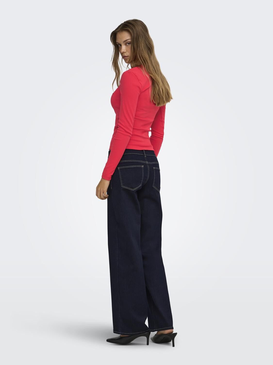 Onlriley L/S V Neck Top Cs Jrs