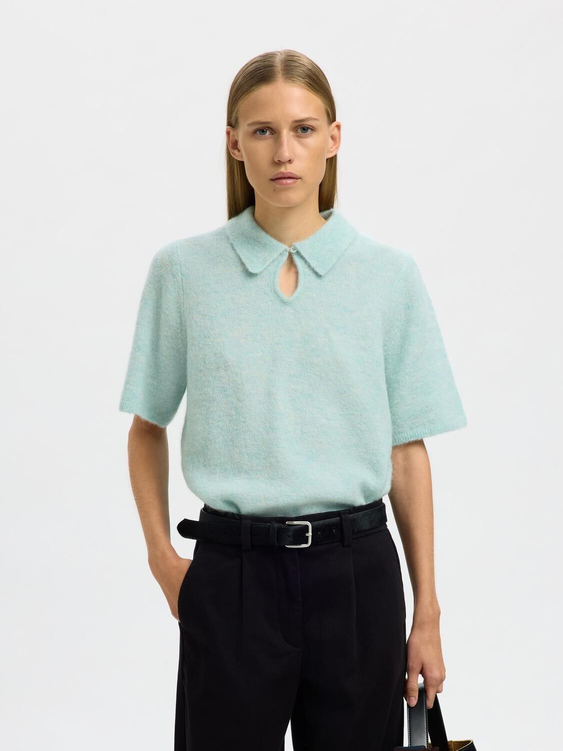 SLFSIA RAS 2/4 KNIT KEY HOLE COLLAR