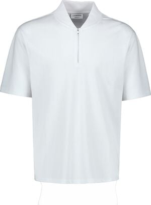 Pique S/S shirt bomber collar