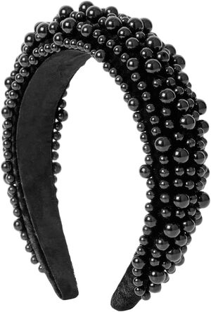 Day Pearly Velvet Hair Band