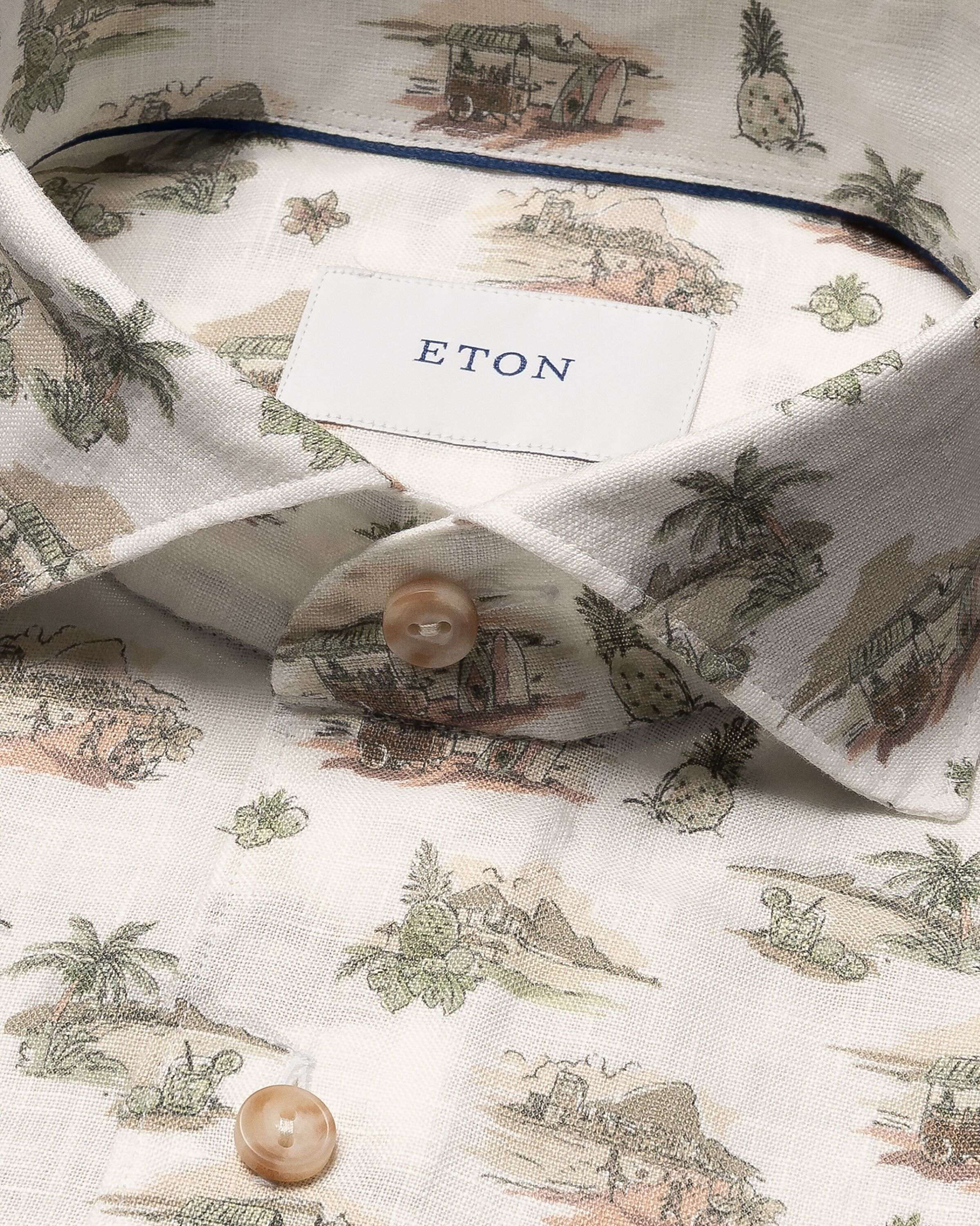 Motif Linen Shirt