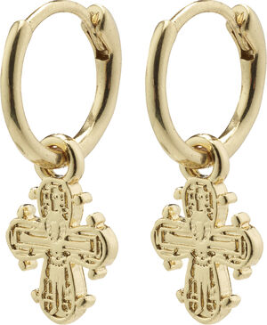 DAGMAR huggie hoop &oslash;reringe guldbelagt