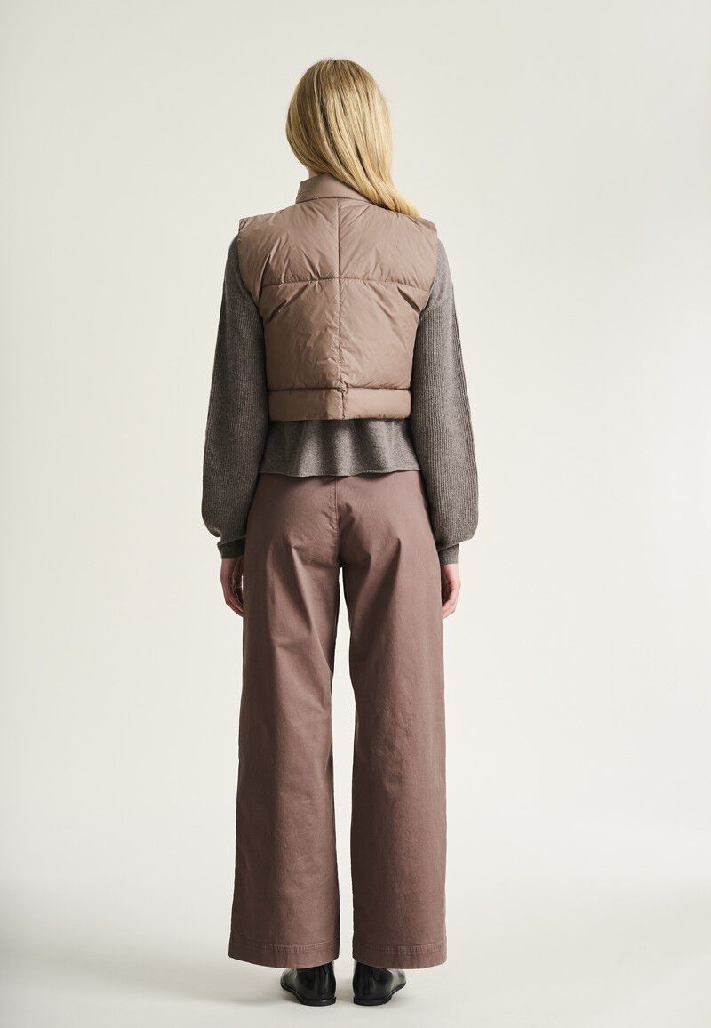 Feather down kort vest
