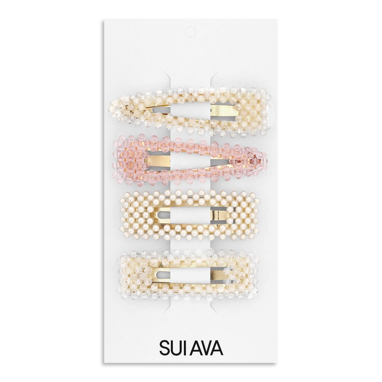 Pearly Hair Clips // 4 pcs