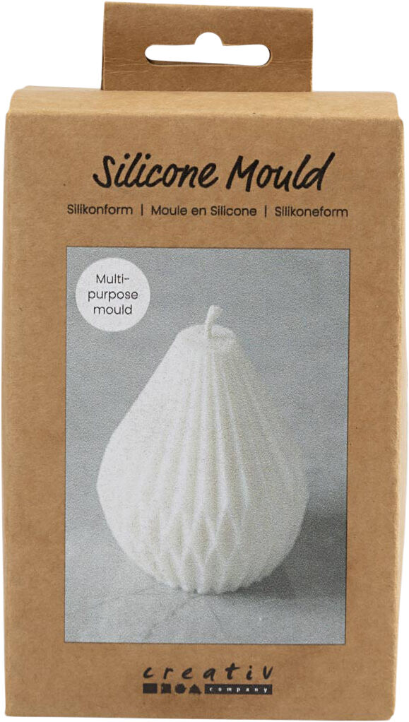 Silikoneform, Rillet dr&aring;beform, H: 8 cm, diam. 7 cm.