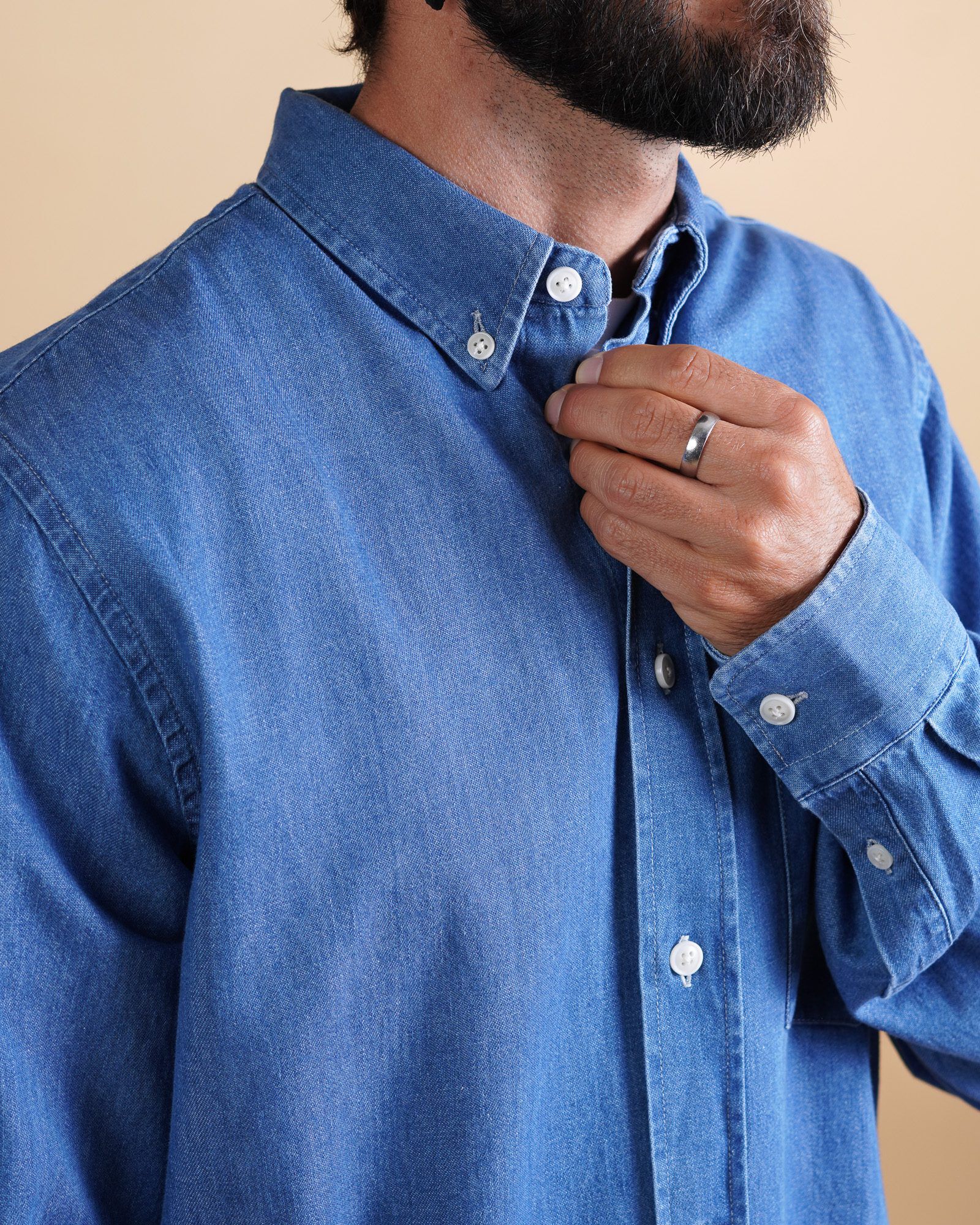 CHAMBRAY MEN'S BD SHIRT