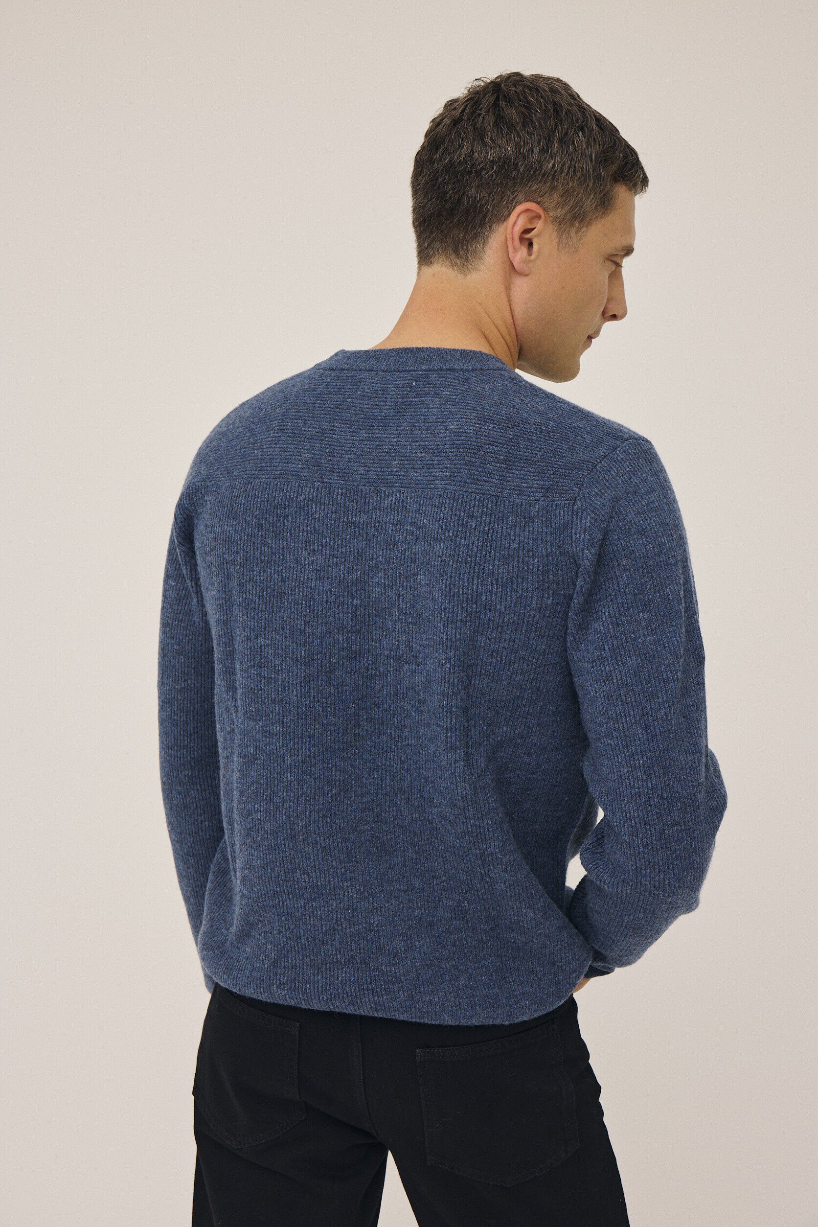 Maryn 5 Rib strik sweater - 100% lammeuld RWS