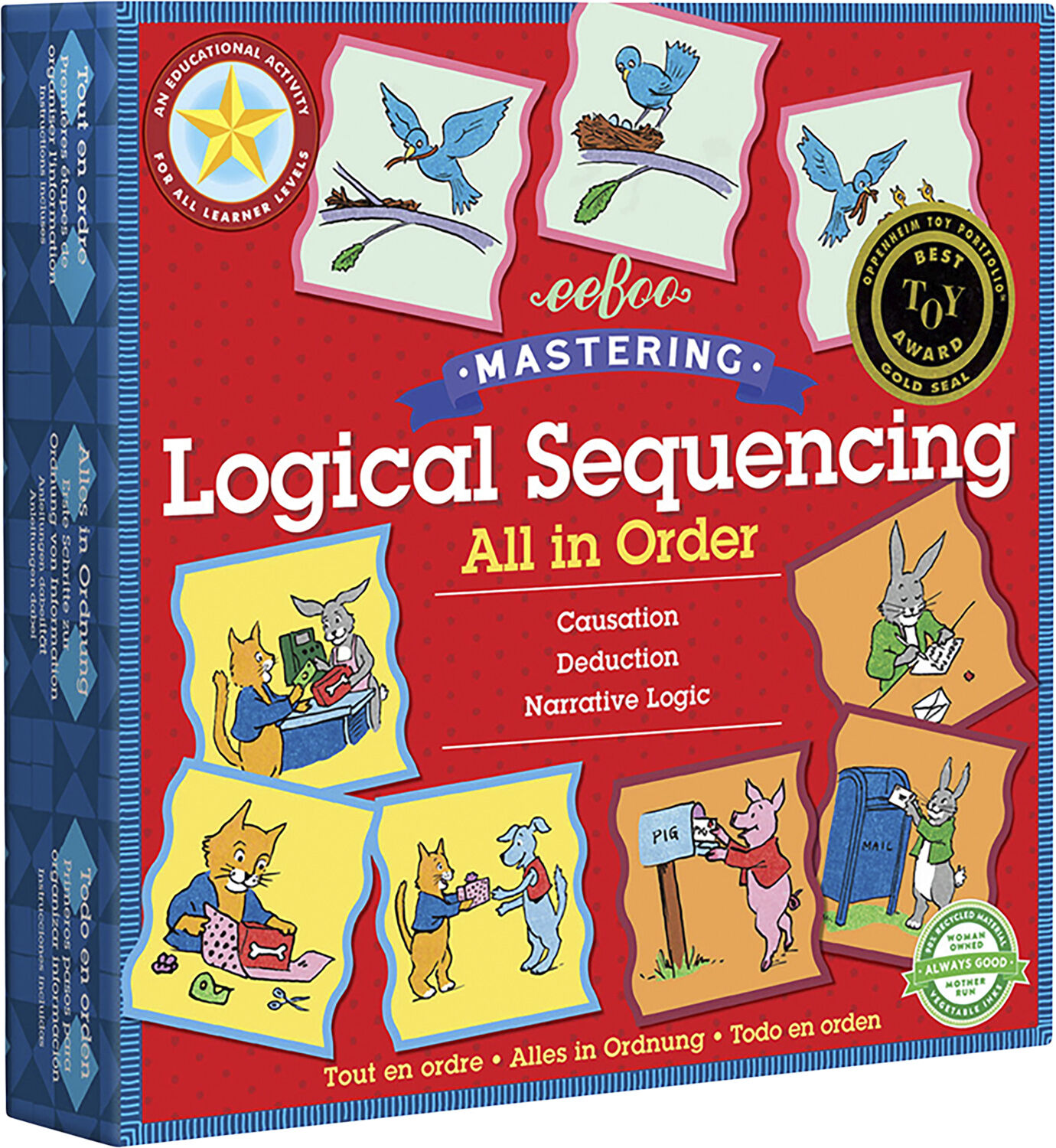 eeBoo - Leg & L&aelig;r puslespil - Logisk r&aelig;kkef&oslash;lge