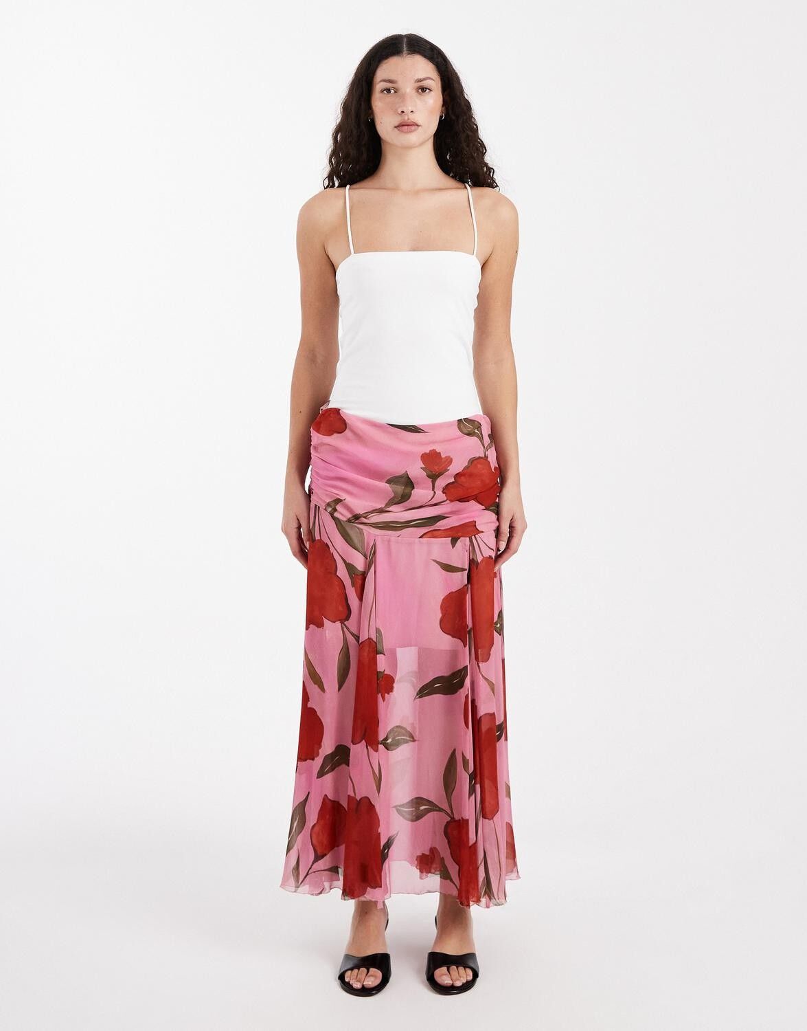 Tsskyler Floral Drop Waist Skirt Wvn