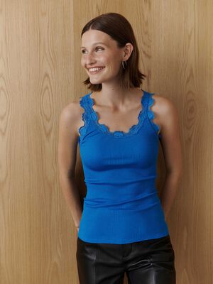 RWBabette Silk SL U-neck Lace Top