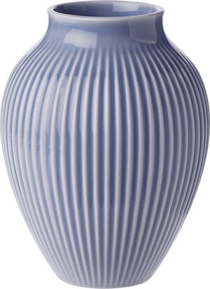 Knabstrup vas H 12. 5 cm ripple lavender