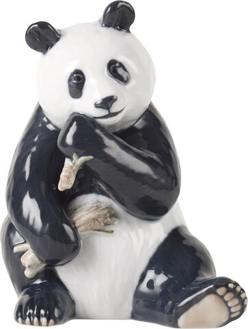 Spisende Panda Figur, 18 cm