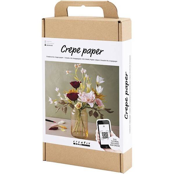 DIY Kit Crepepapir, Buket, Stræk/crepe: 180%
