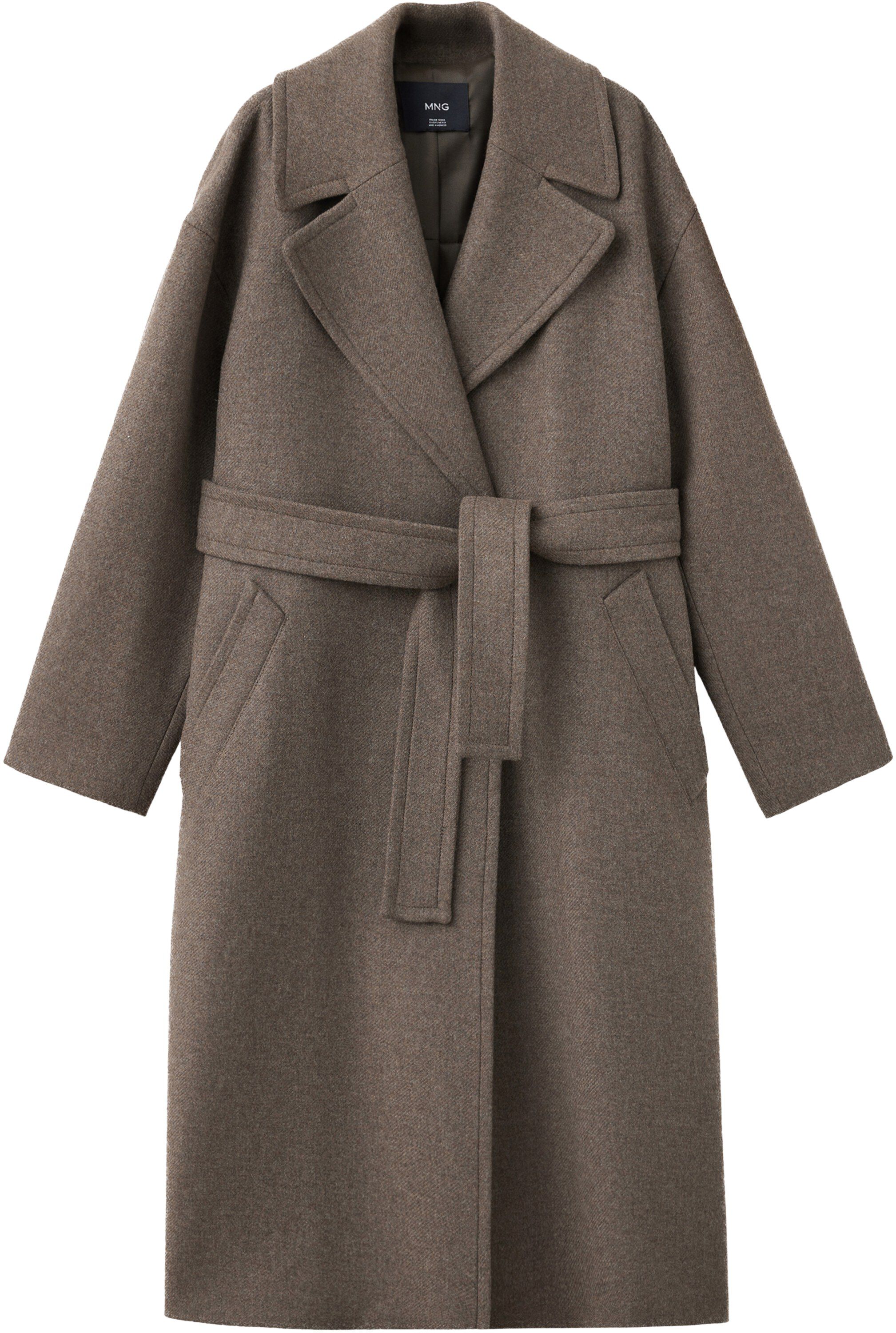 Manteco wool coat with belt
